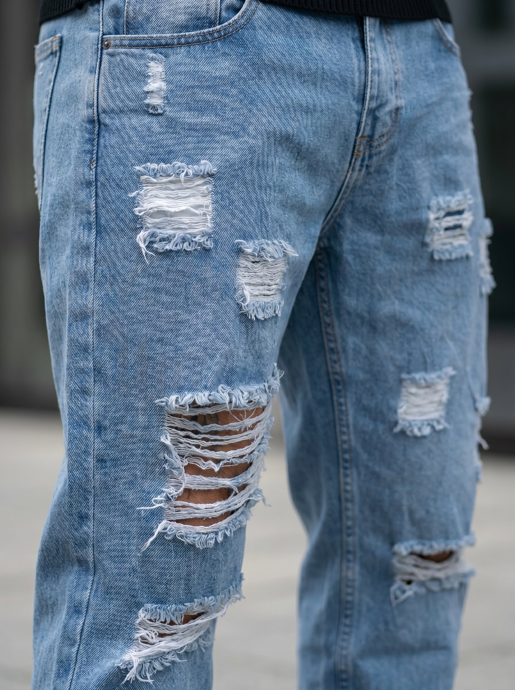 JEAN MOM FIT -  AZUL CLARO FROST