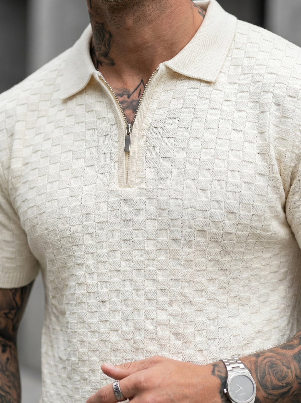 CAMISA POLO TOKIO - MARFIL