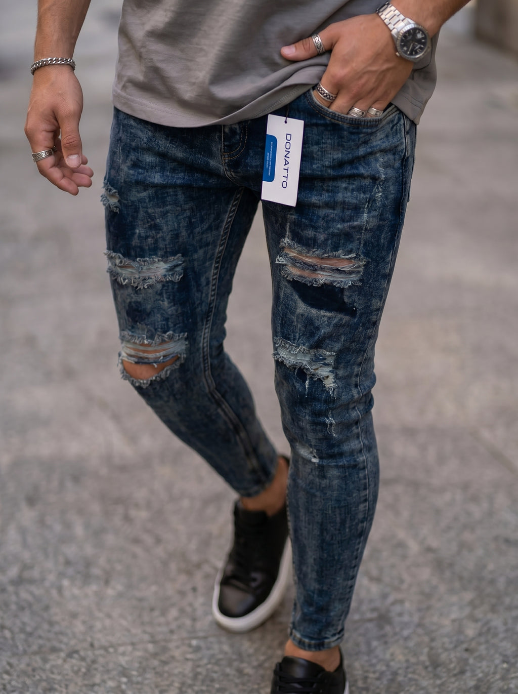 POLO MONACO ITALY - JEAN SKINNY  DARK URBAN