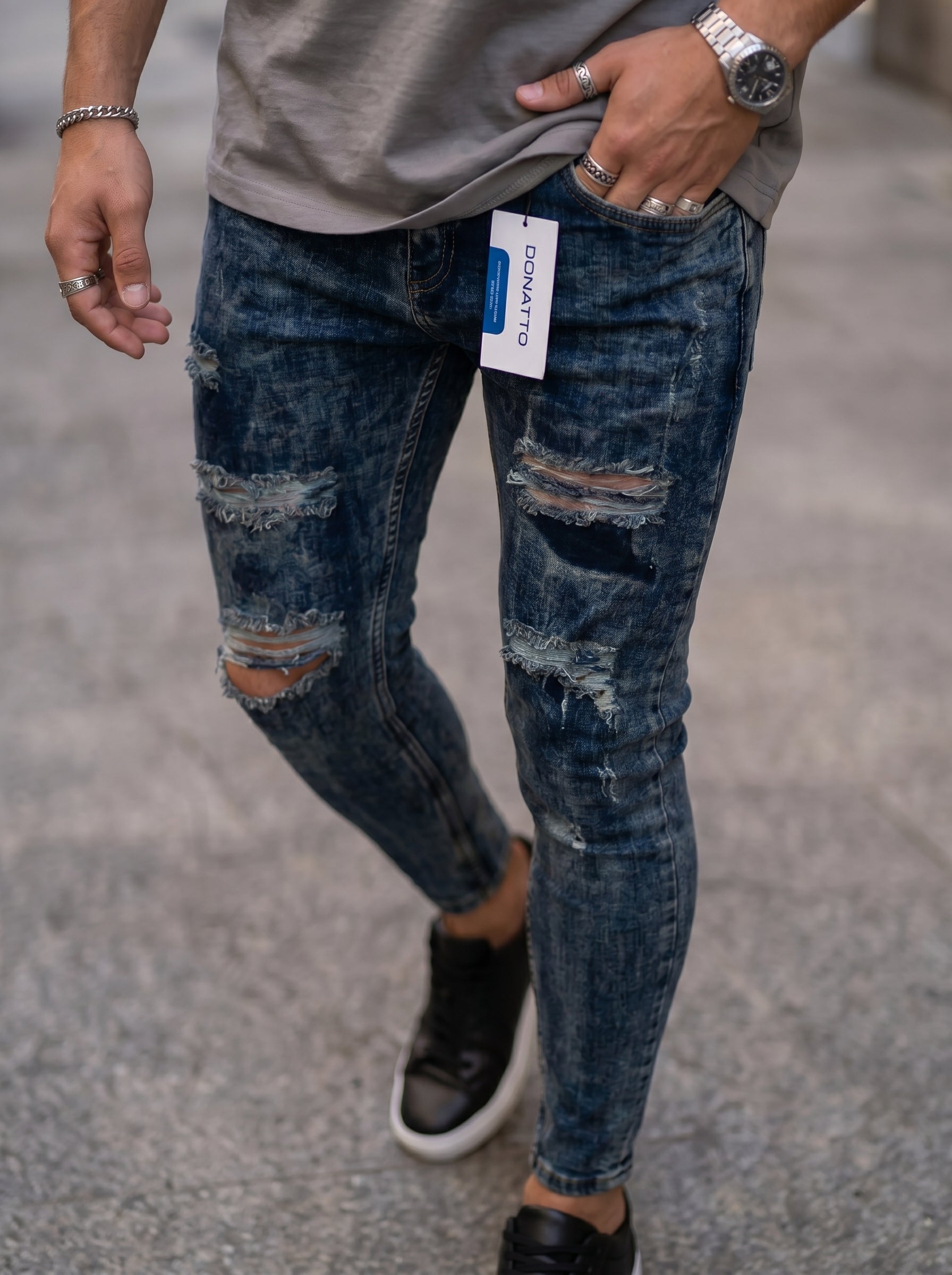 POLO MONACO ITALY - JEAN SKINNY  DARK URBAN