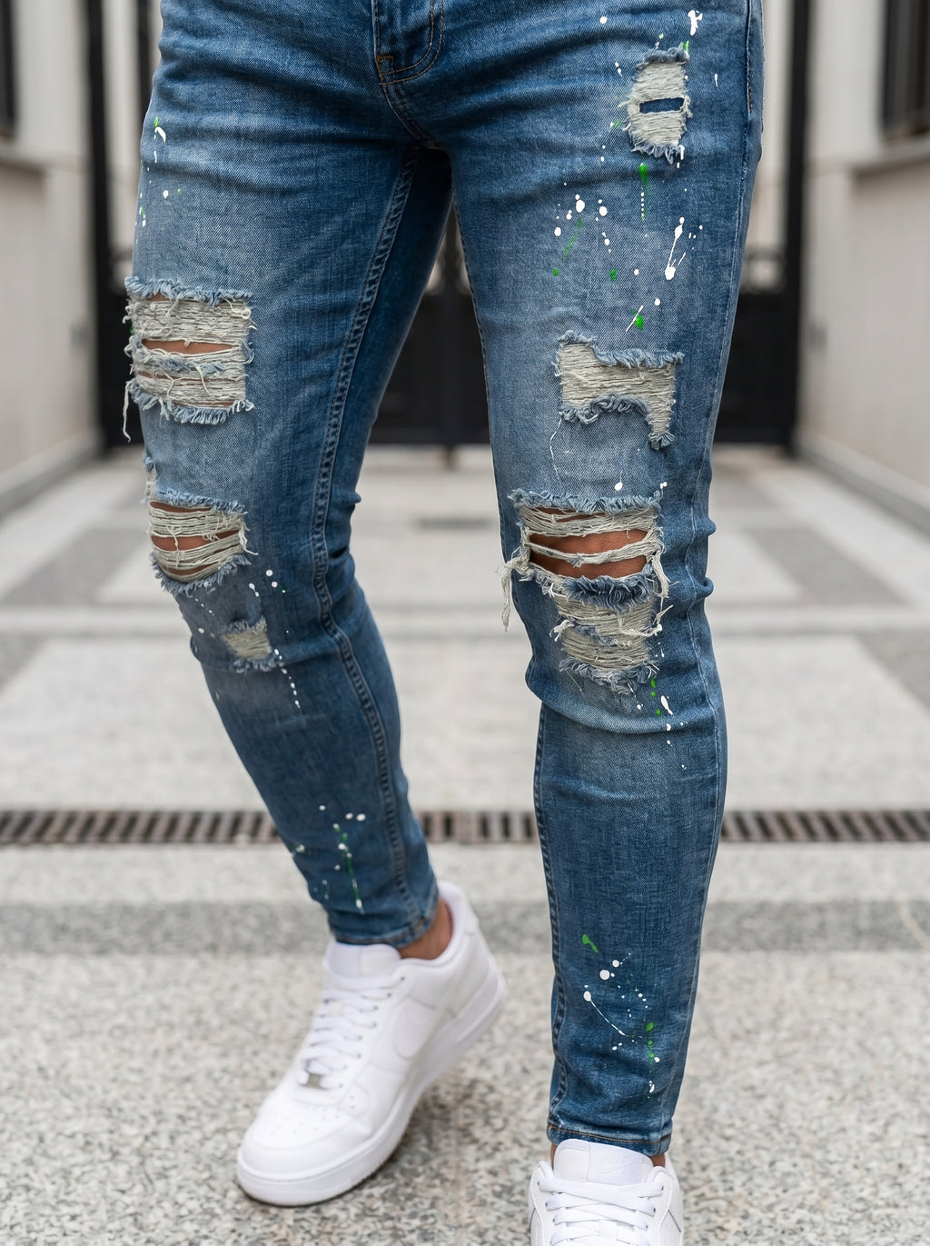 JEANS SKINNY FIT – URBAN SPLASH BLUE