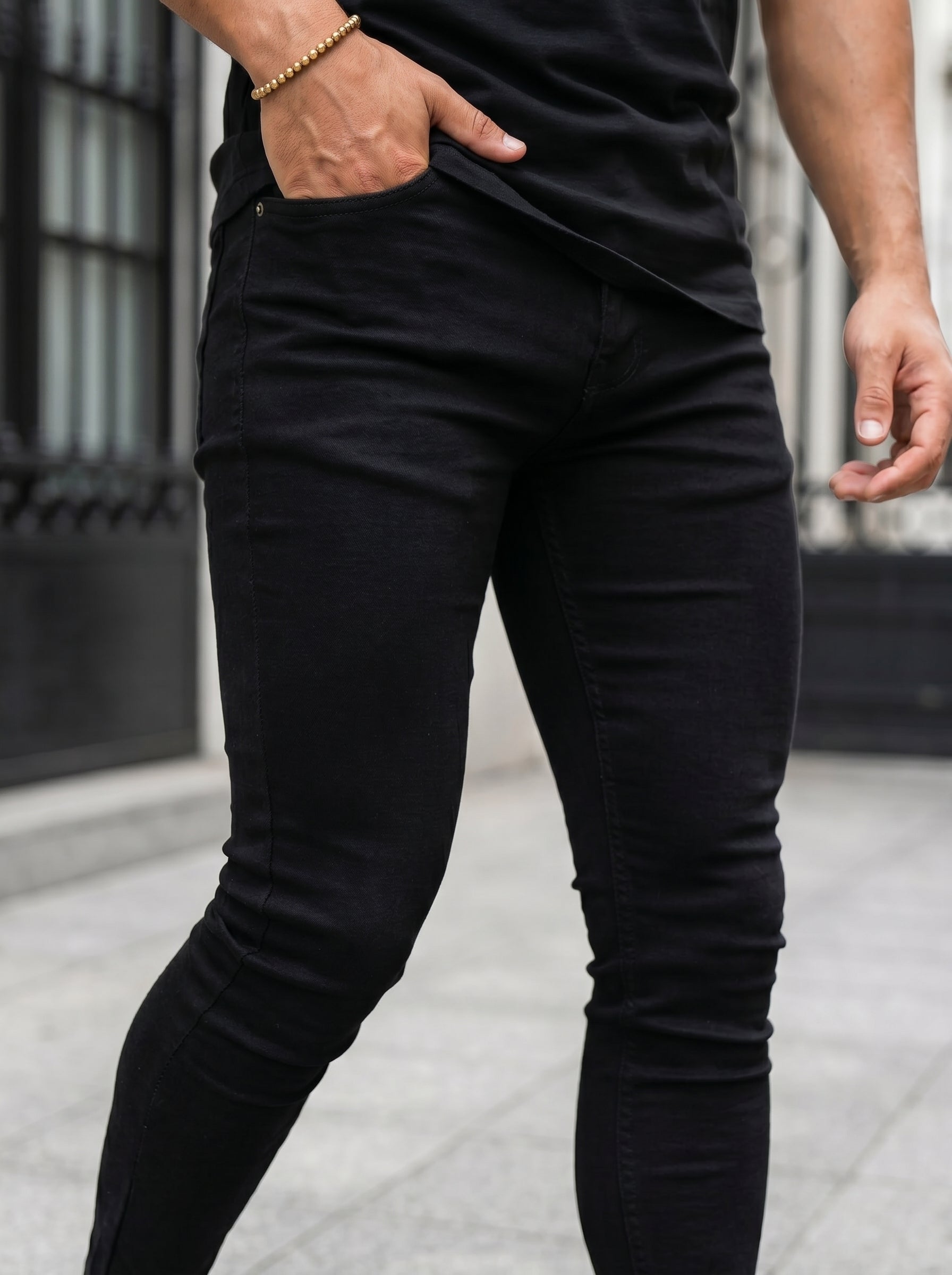 JEAN SKINNY - NEGRO LISO