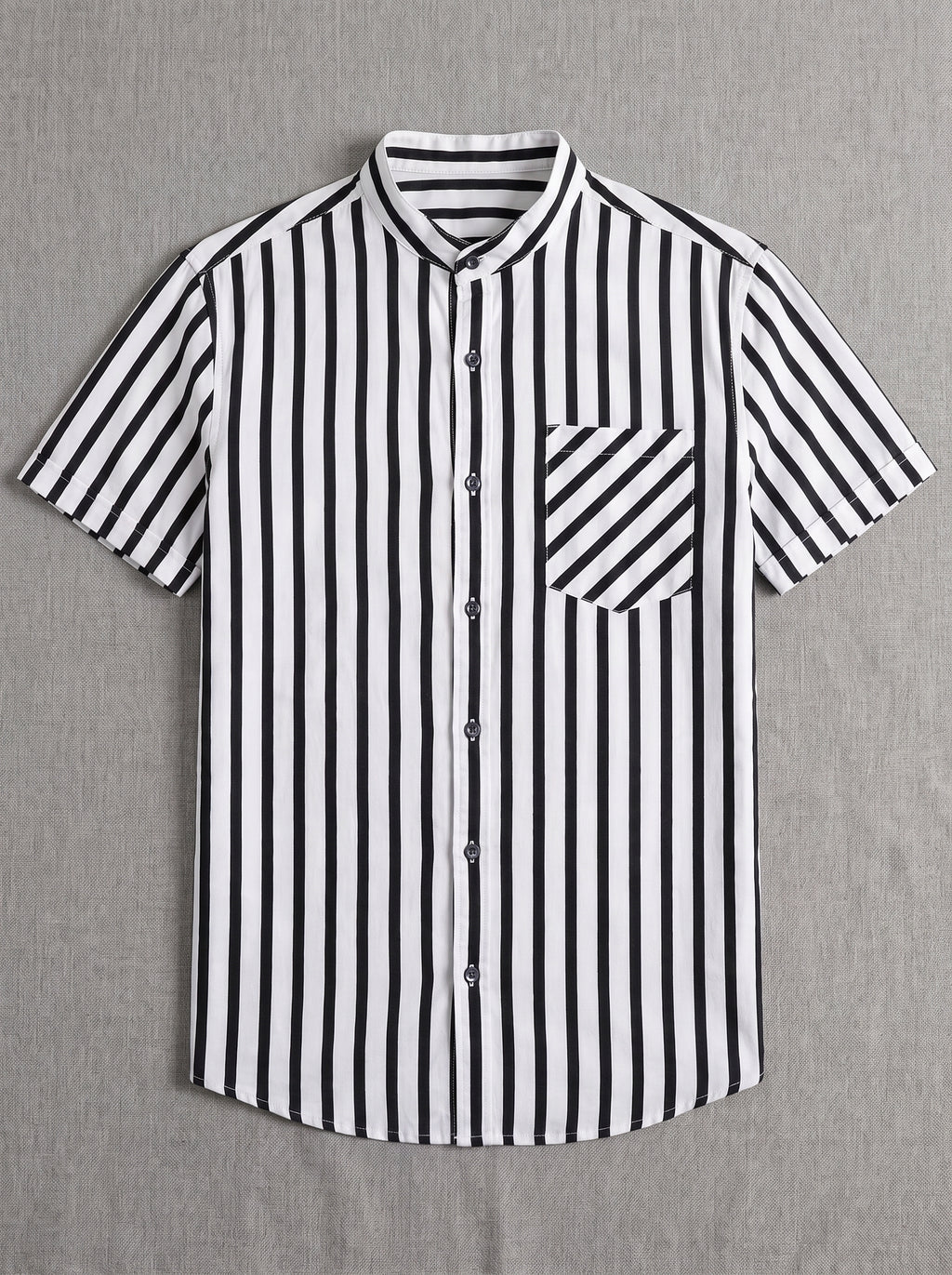 Camisa Neru Stripe Black