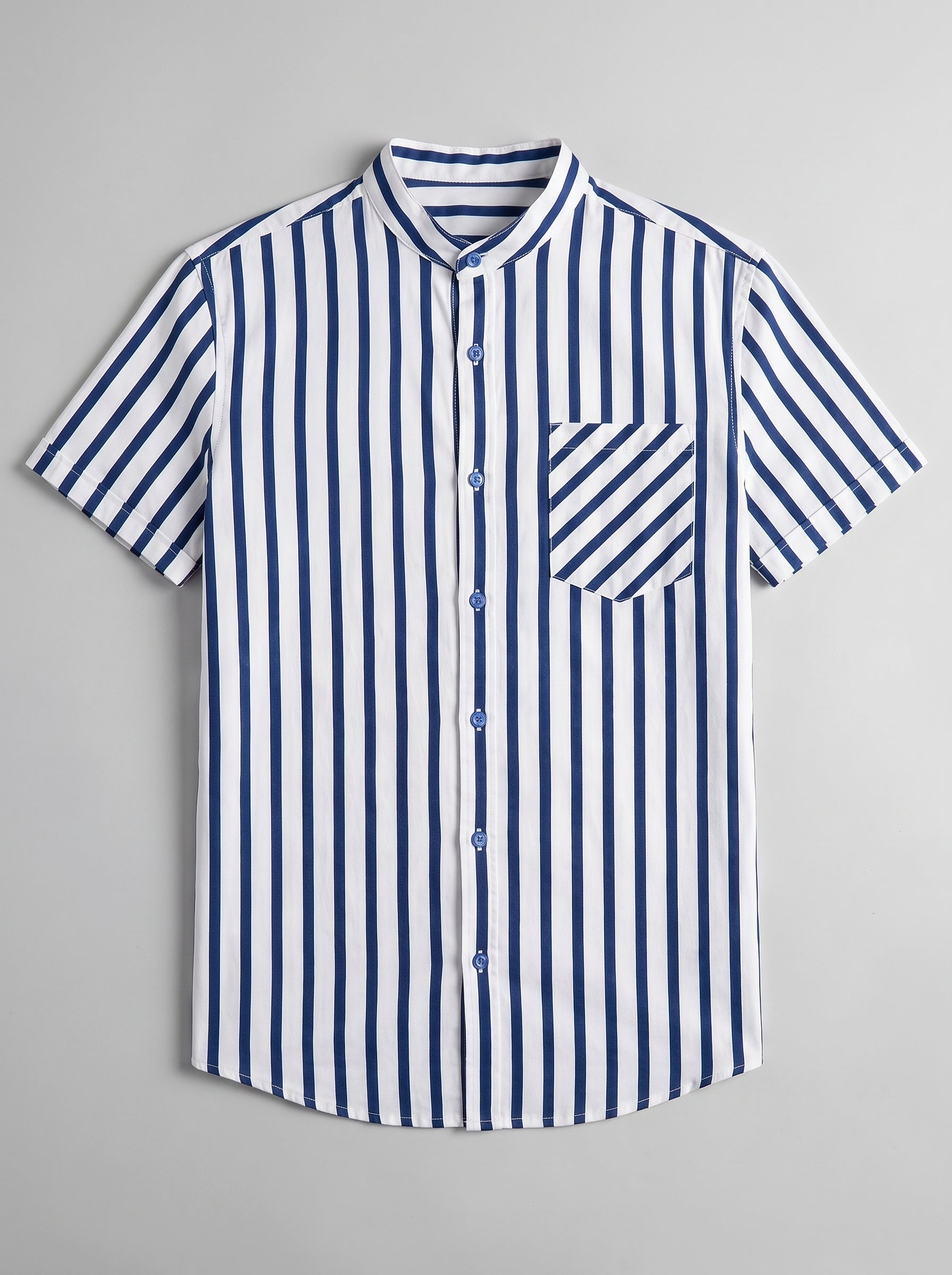 Camisa Neru Stripe Navy