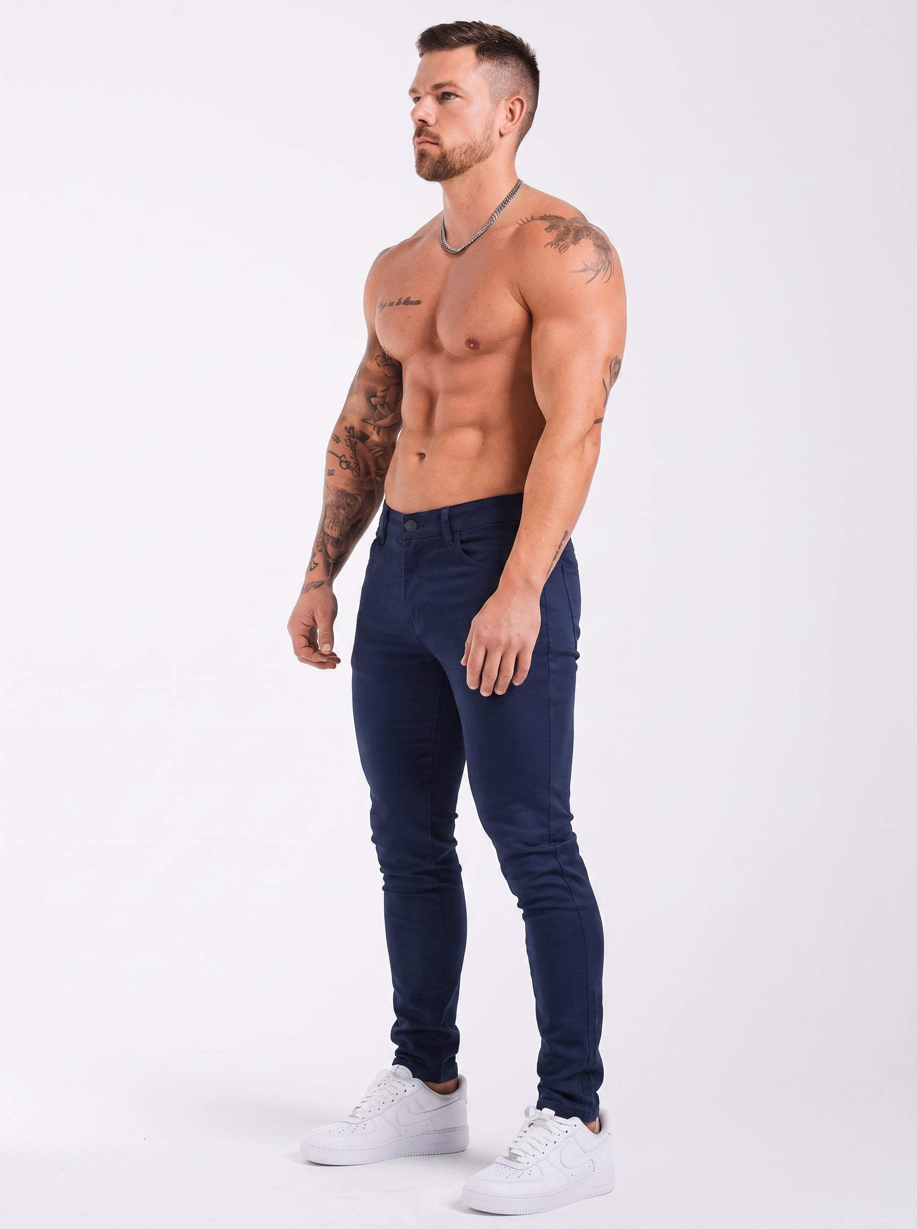 DRILL SLIM AZUL NAVY