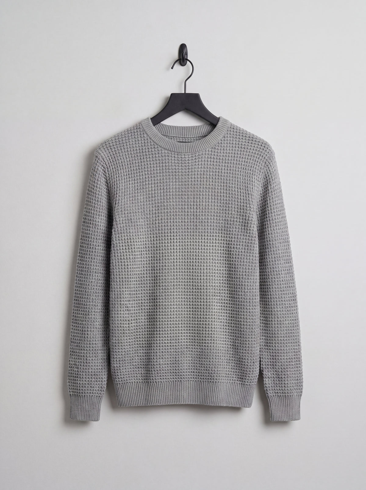 Buzo Tejido Waffle Monaco – Gris Perla