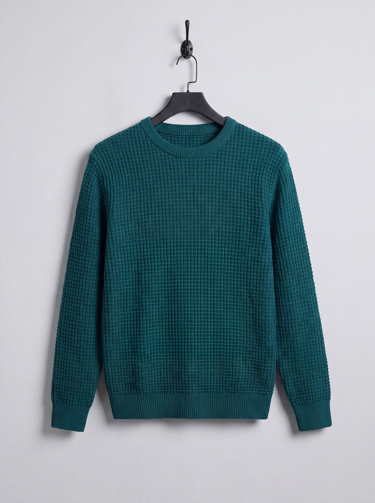 Buzo Tejido Waffle Monaco – Verde Petróleo