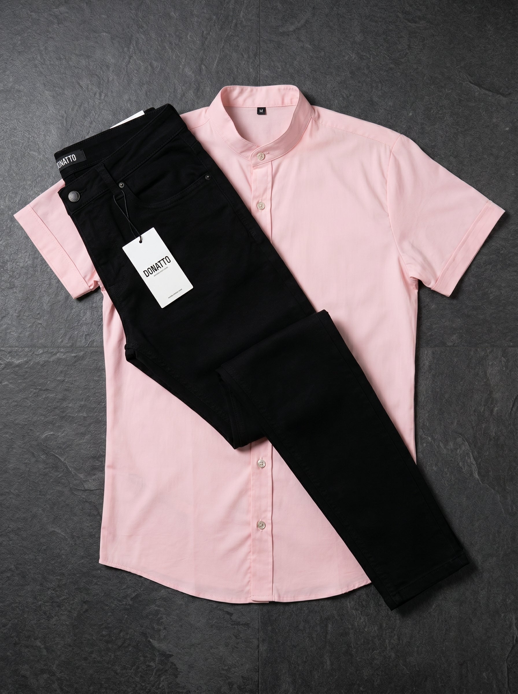 JEAN BLACK TOTAL - CAMISA ROSE ESSENTIAL