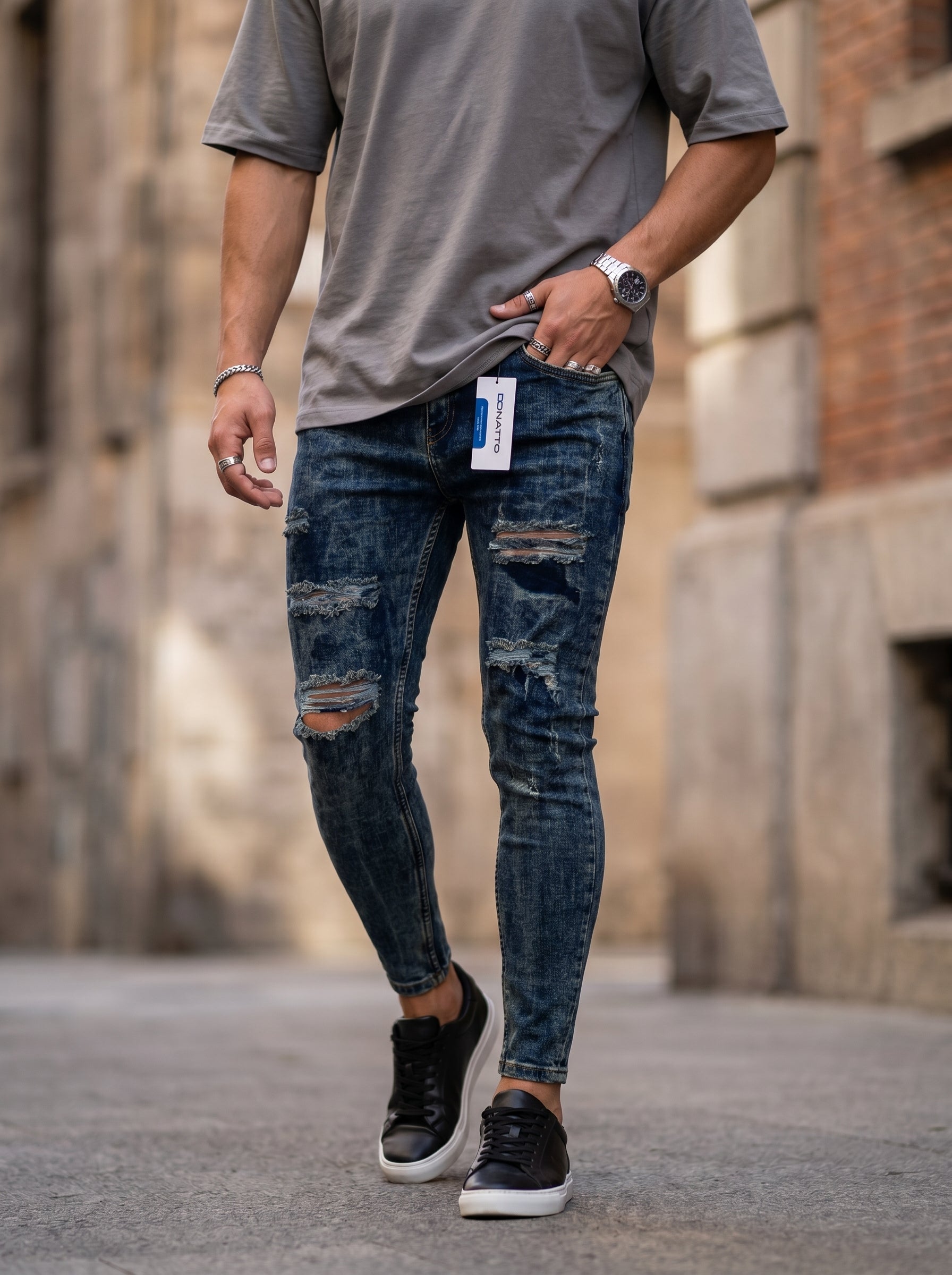 POLO MONACO ITALY - JEAN SKINNY  DARK URBAN