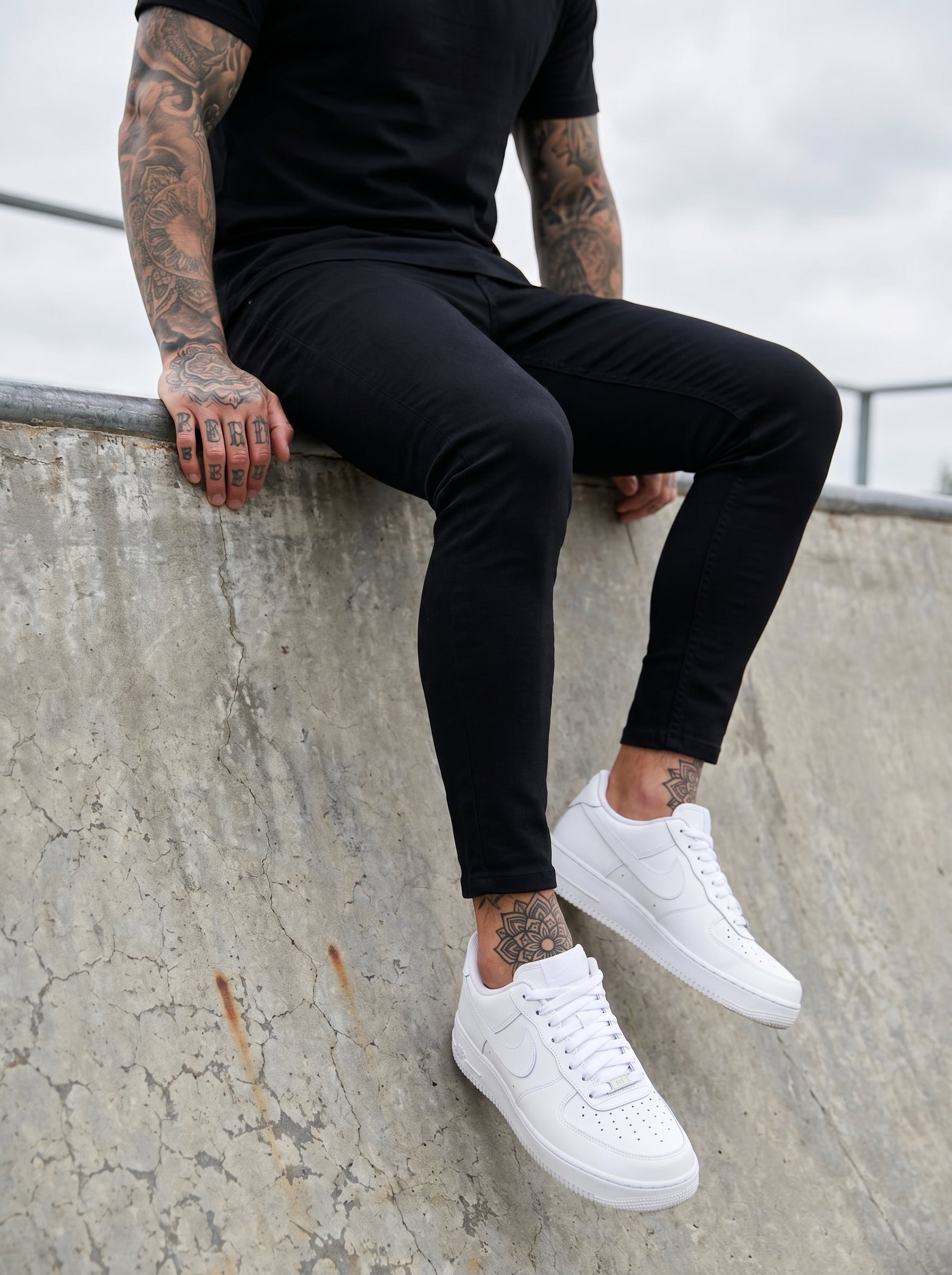 POLO MONACO SIGNATURE - JEANS SKINNY NEGRO