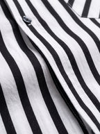 Camisa Neru Stripe Black