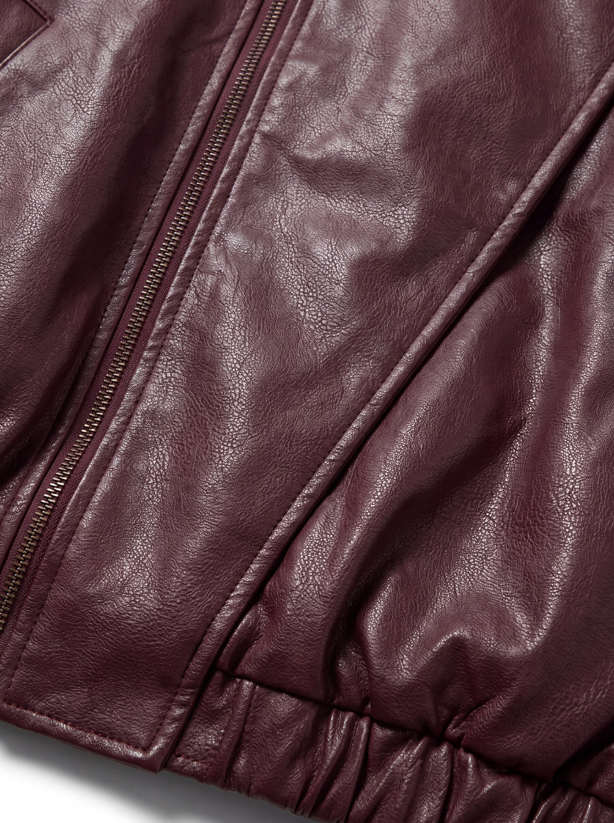 CHAQUETA CUERO TEX MONZA BURGUNDY
